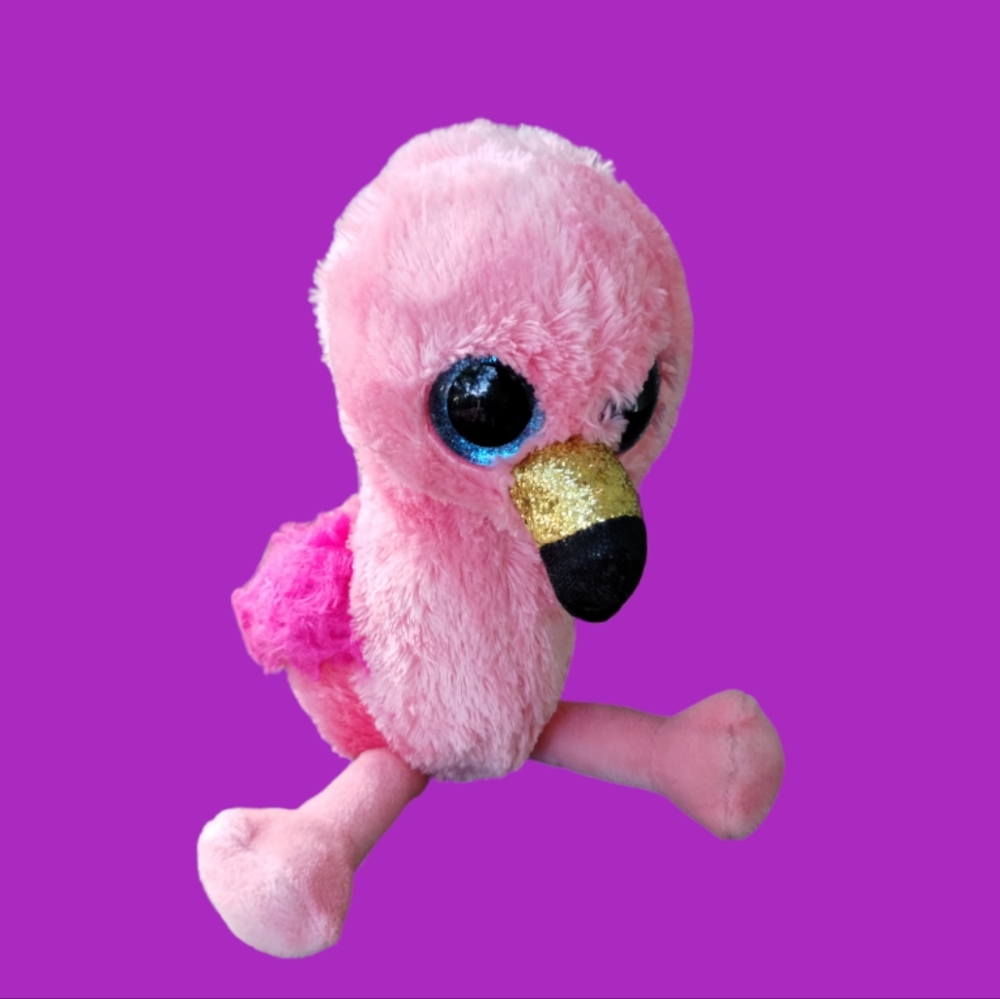 ✓TY beanie boo Pink flamingo Gilda 8.5in